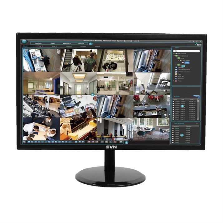 Монитор LED 19" для видеонаблюдения, матрица TN 1366x768 (90°/60°) - фото 11629
