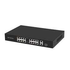 18-портовый РOЕ коммутатор (16 портов POE + 2 порта UpLink + 1 порт SFP) SVN-POE1612