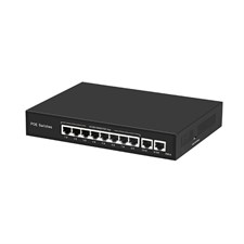 10-портовый РOЕ коммутатор (8 портов POE + 2 порта UpLink) SVN-POE812