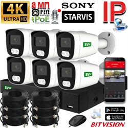 Система видеонаблюдения «PREMIUM» на 4 камеры SONY 8 Мегапикселей 4K со звуком и жёстким диском