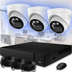 Комплект IP-камер 4 Мегапикселя с записью звука «Помещение-3 IP 2K»