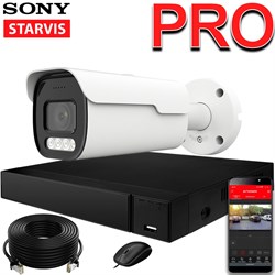 Продвинутый комплект IP-камер SONY 5 Мегапикселей ZoomPRO-серии с записью звука «Парковка PRO-1 IP 3K»