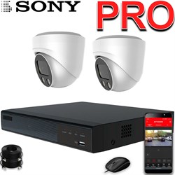 Продвинутый комплект IP-камер SONY 5 Мегапикселей ZoomPRO-серии с записью звука «Купол PRO-2 IP 3K»