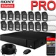 Продвинутый комплект IP-камер SONY 5 Мегапикселей ZoomPRO-серии с записью звука «Парковка PRO-14 IP 3K» - фото 12764