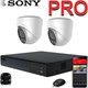 Продвинутый комплект IP-камер SONY 5 Мегапикселей ZoomPRO-серии с записью звука «Купол PRO-2 IP 3K» - фото 12930
