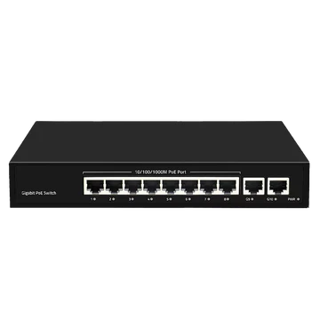 10-портовый РOЕ коммутатор (8 портов POE + 2 порта UpLink) InControl POE-812