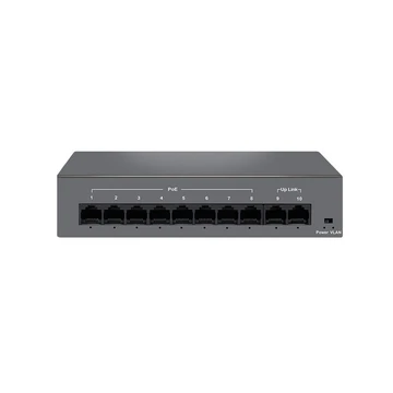 10-портовый POE коммутатор (8 портов POE + 2 порта UpLink) InControl POE-812 ECO