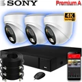 Система видеонаблюдения Premium PRO • 3 камеры Premium-3 IP 4K (купол)
