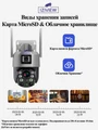 Сдвоенная поворотная WIFI IP-камера 2Мп + 2Мп c 20X-кратным зумом, гибридной ночной подсветкой, с микрофоном, динамиком, аналитикой, запись на microSD «IZIVIEW-R26RU ZM» IZIVIEW-R26RU ZM