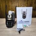 Сдвоенная поворотная WIFI IP-камера 2Мп + 2Мп c 20X-кратным зумом, гибридной ночной подсветкой, с микрофоном, динамиком, аналитикой, запись на microSD «IZIVIEW-R26RU ZM» IZIVIEW-R26RU ZM